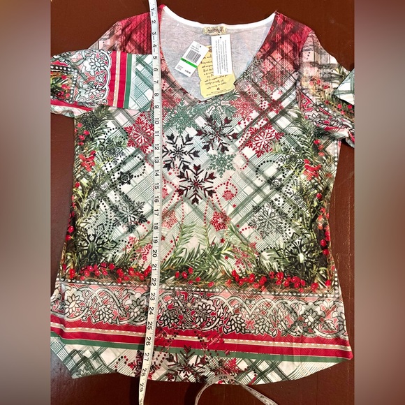 Women's Holiday Long Sleeve Blouse “Large” - Picture 3 of 5